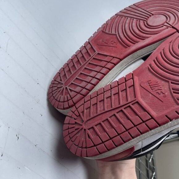 Nike Air Jordan 1 Low White/Black-Varsity Red-White 553558-161 Size 8 - Picture 6 of 16